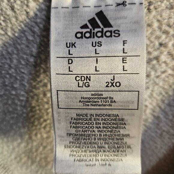 Adidas Essentials Crew Neck Fleece Sweatshirt Men's L - Picture 4 of 4